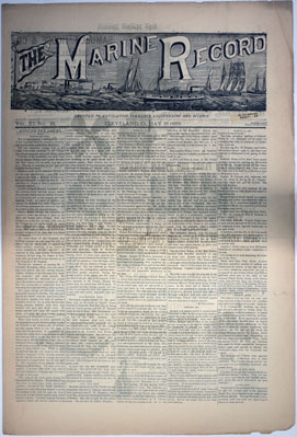 Marine Record (Cleveland, OH), May 16, 1889