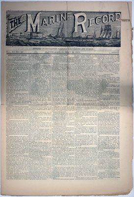 Marine Record (Cleveland, OH), May 23, 1889