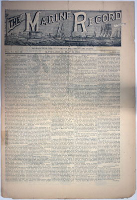 Marine Record (Cleveland, OH), May 30, 1889