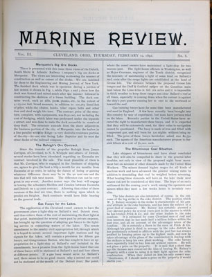 Marine Review (Cleveland, OH), 19 Feb 1891