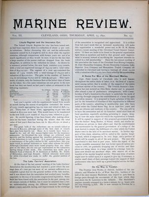 Marine Review (Cleveland, OH), 23 Apr 1891