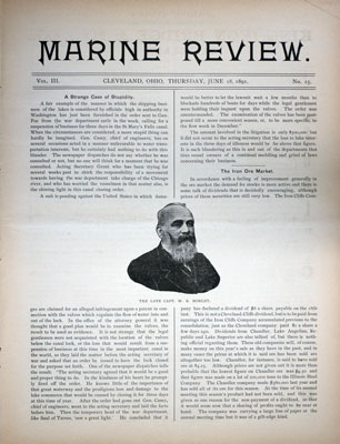 Marine Review (Cleveland, OH), 18 Jun 1891