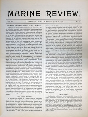 Marine Review (Cleveland, OH), 2 Jul 1891