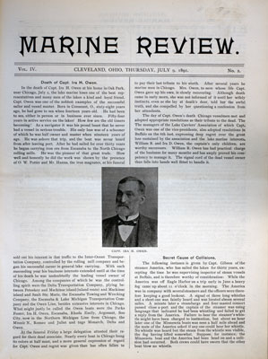 Marine Review (Cleveland, OH), 9 Jul 1891