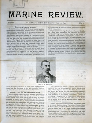 Marine Review (Cleveland, OH), 16 Jul 1891