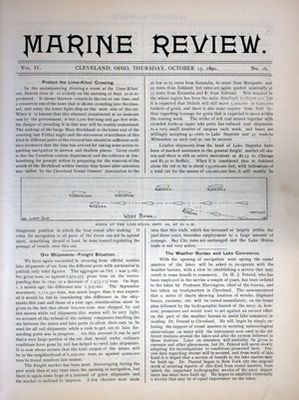 Marine Review (Cleveland, OH), 15 Oct 1891