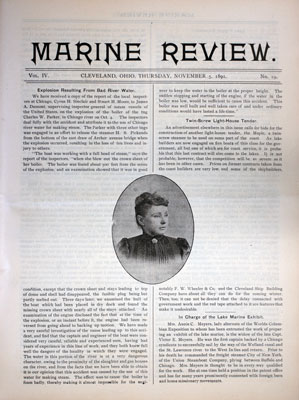 Marine Review (Cleveland, OH), 5 Nov 1891