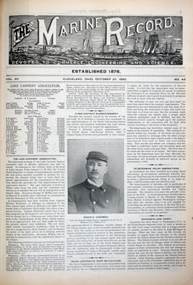 Marine Record (Cleveland, OH), 20 Oct 1892