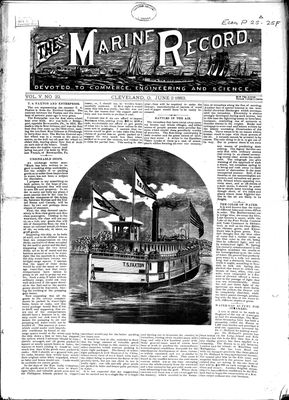 Marine Record (Cleveland, OH), June 2, 1883