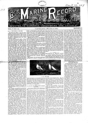 Marine Record (Cleveland, OH), June 23, 1883