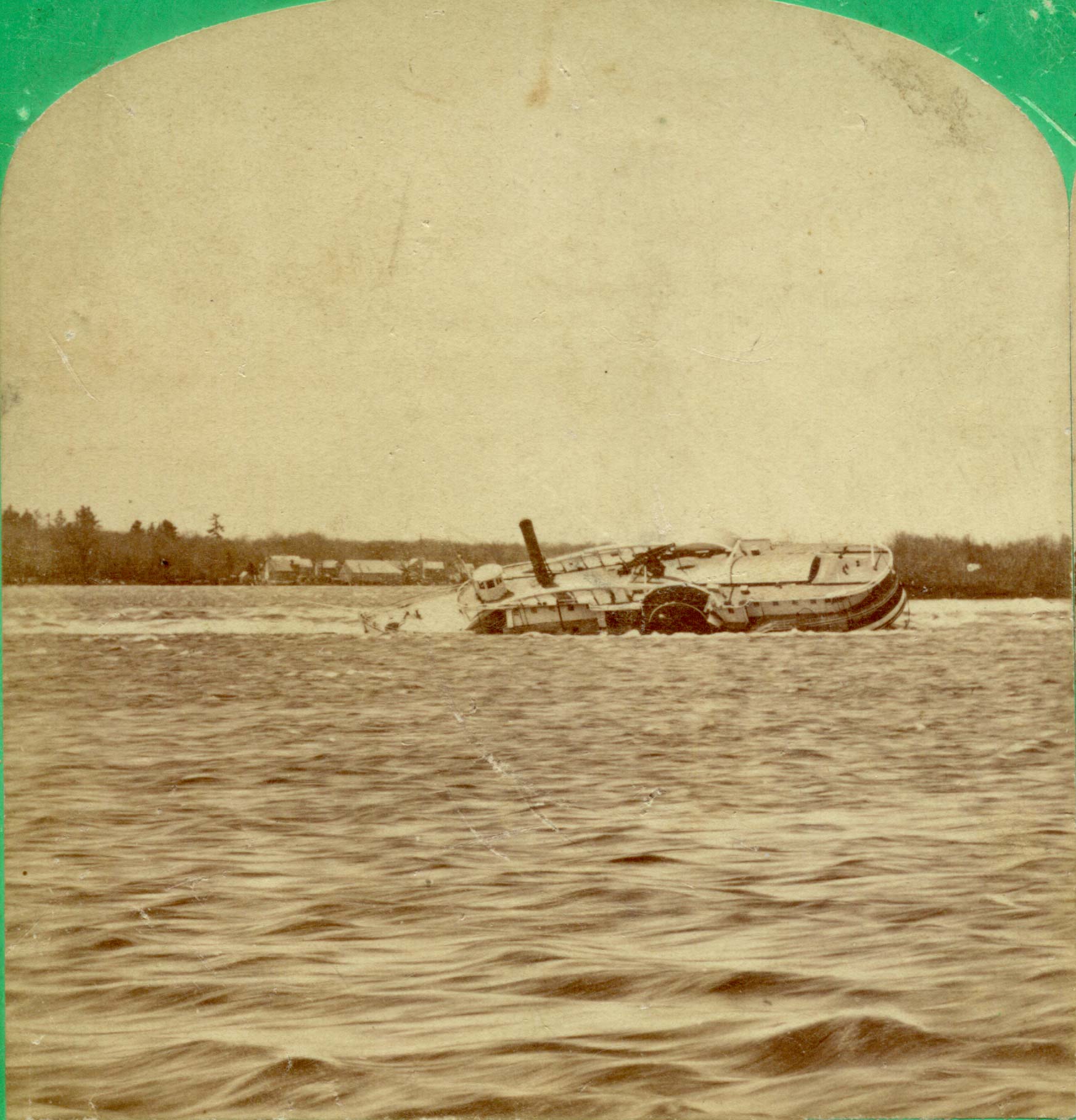 Wreck of the Steamer LOUIS RENAUD in the Lachine Rapids