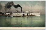 Steamer "North King" plying on Lake Ontario, Charlotte, N. Y.