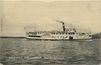 Entering the Harbor, Parry Sound, Ont.