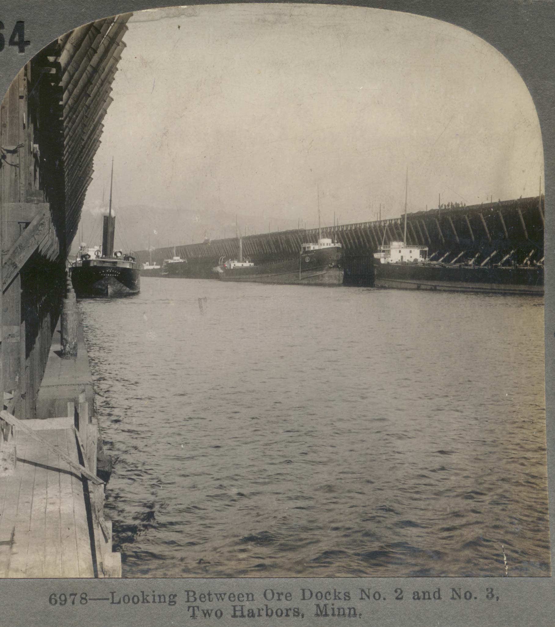 Looking Between Ore Docks No. 2 and No. 3, Two Harbours, Minn.