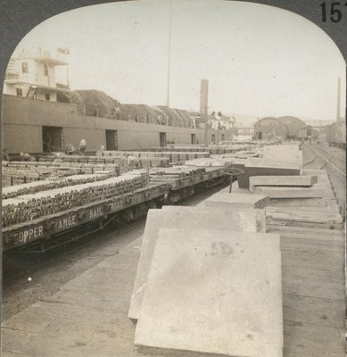 Loading 1400 Tons of Copper on Boat, Houghton, Mich.