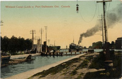 Welland Canal (Lock 1).  Port Dalhousie, Ont., Canada