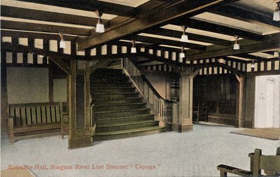 Entrance Hall, Niagara River Line Steamer &quot;Cayuga&quot;