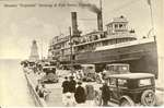 Steamer "Keystone" Docking at Port Dover, Canada