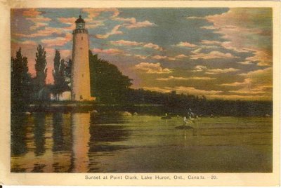 Sunset at Point Clark, Lake Huron, Ont.,Canada