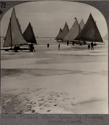 Canadian Winter Sports, Ice Yachting, Ontario, Canada