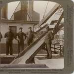 Loading Steamers with Wheat from Elevators -- Fort William, Ontario, Canada