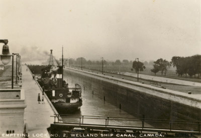 Emptying Lock No. 2, Welland Ship Canal, Canada