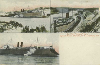 Car Ferry &quot;Ontario No. 1&quot; plying between Charlotte, N.Y. and Coburg, Ont.