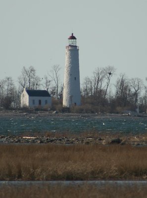 Chantry Island lighthouse and lightkeeper's house