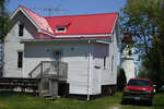 Rear range light at the mouth of the Thames River and Canadian Coast Guard station