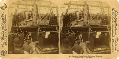 On board the Santa Maria, Columbus' Flagship