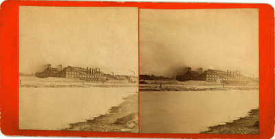 View of Niagara River from factory at Buffalo