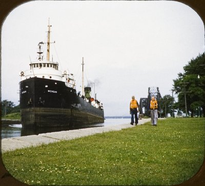 MICHIGAN approaching Sault locks