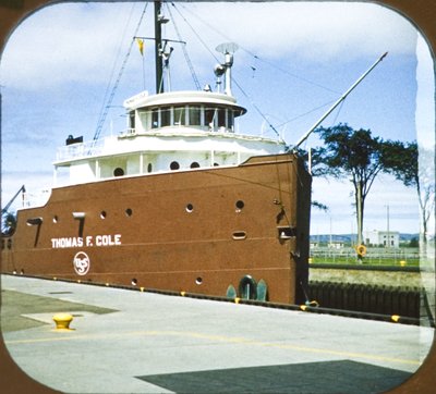 THOMAS F. COLE in the Soo locks