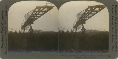 A Great Bridge on Wheels as High as Brooklyn Bridge, Conneaut, Ohio, U.S.A