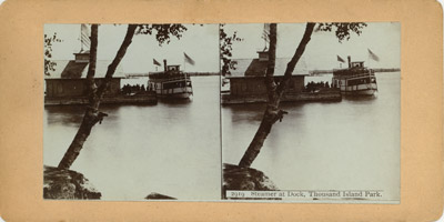 Steamer at Dock, Thousand Island Park.