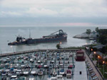 Jane Ann IV and SARAH SPENCER aground at Windsor, dawn 30 September 2008