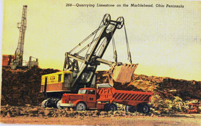 Quarrying Limestone on the Marblehead, Ohio Peninsula