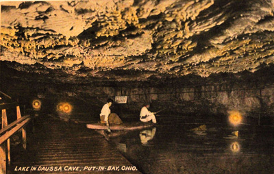 Lake in Daussa Cave, Put-in-Bay, Ohio.