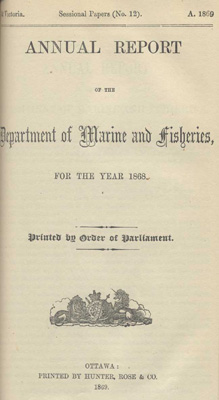 Report of Chairman of Board of Steamboat Inspection For the Year Ended 31st December 1868