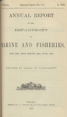 Report of Chairman of Board of Steamboat Inspection For the Year Ended 31st December 1869