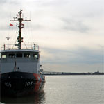 Detroit River waterfront panorama