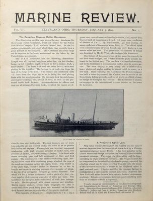 Marine Review (Cleveland, OH), 5 Jan 1893