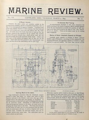 Marine Review (Cleveland, OH), 9 Mar 1893