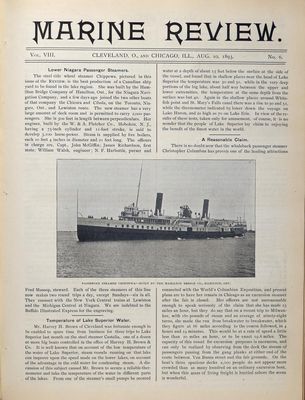 Marine Review (Cleveland, OH), 10 Aug 1893