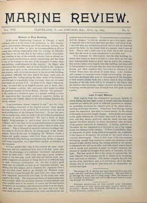 Marine Review (Cleveland, OH), 24 Aug 1893