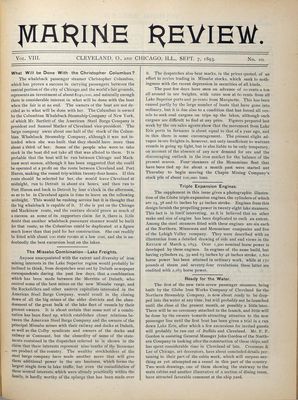 Marine Review (Cleveland, OH), 7 Sep 1893