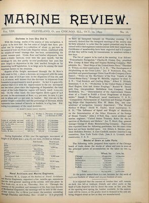 Marine Review (Cleveland, OH), 19 Oct 1893