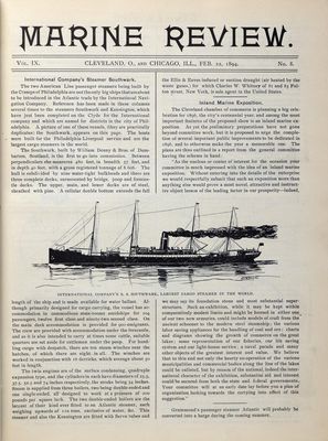 Marine Review (Cleveland, OH), 22 Feb 1894