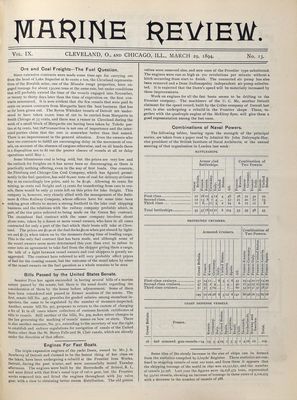 Marine Review (Cleveland, OH), 29 Mar 1894