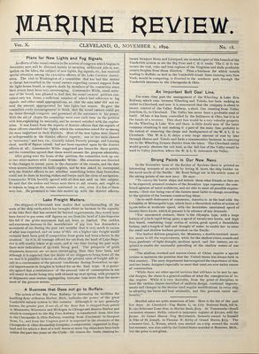 Marine Review (Cleveland, OH), 1 Nov 1894